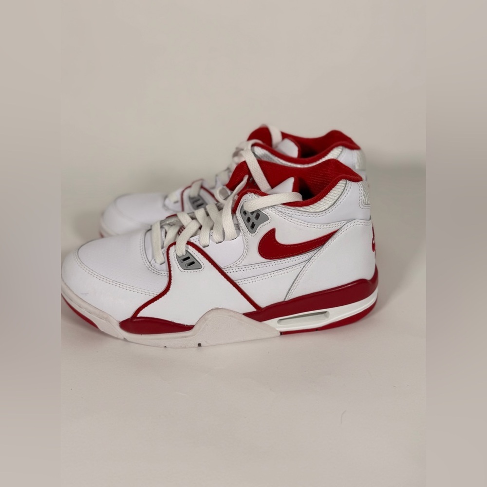 NWOB New (Youth) Nike Air Flight 89 'White Wolf Gray' HF0406-101 - Picture 6 of 7
